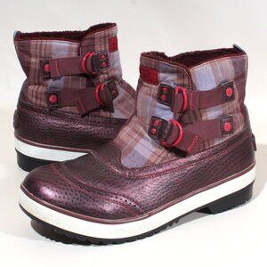 Womens UGG Marais Plaid Boots Size 10 Waterproof Ankle Boot